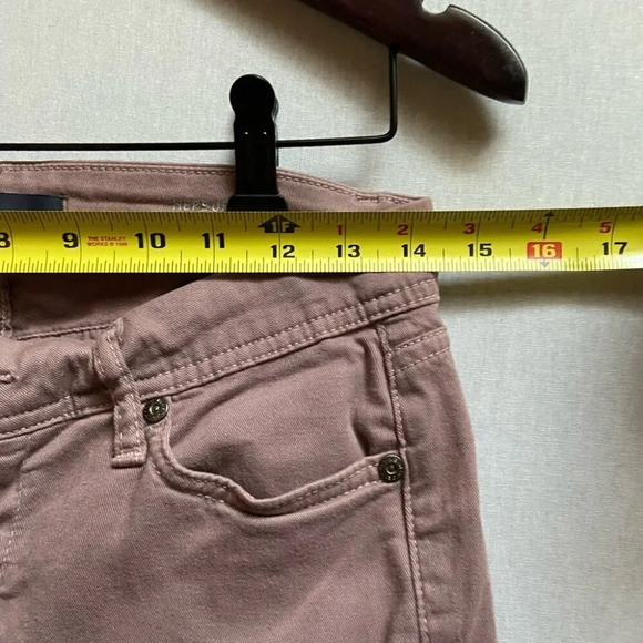 Fidelity Hepburn low rise crop dusty rose colored jeans Sz 27 - Picture 11 of 12